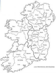 Map of Ireland Counties | Irish Kennedy Heritage group